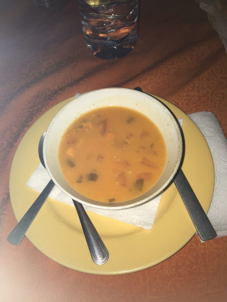moroccan soup dinner desert camp スープ 砂漠キャンプ 食事